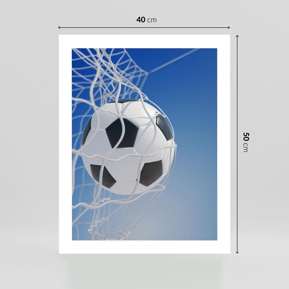 Plakat bez ramy 40x50 - Pasja na Plaży - piłka, siatka