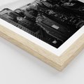 Plakat w ramie 50x70 - Wibracje Miejskiego Życia - miasto, wieżowce - rama drewno