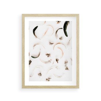 Plakat w ramie 30x40 - Kompozycja z Piór - pióra, kompozycja - rama drewno