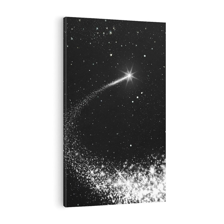 Obraz na płótnie 50x70 - Kometa wśród gwiazd - kometa, gwiazdy