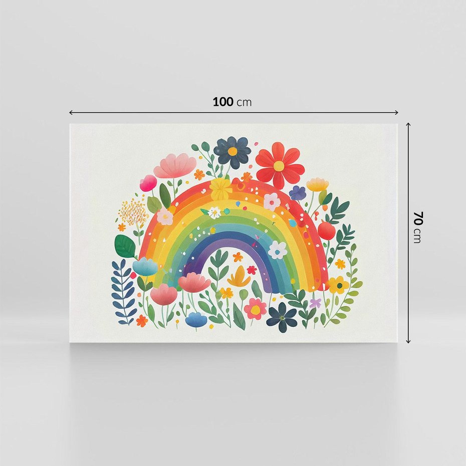 Obraz na płótnie 100x70 - Kolorowe Marzenia - obraz do pokoju dziecka, dziewczynki
