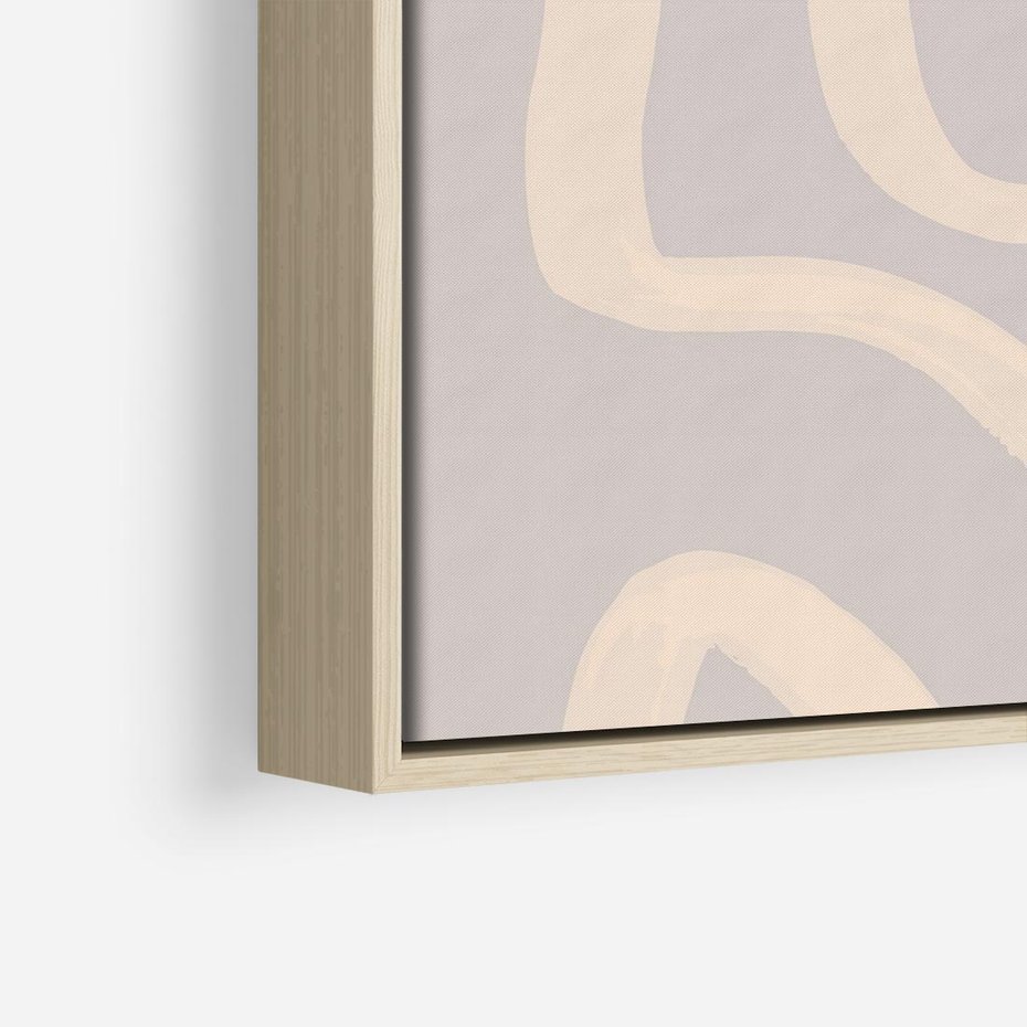 Obraz w ramie 50x50 - Nowoczesne Odbicia - minimalistyczny obraz, nowoczesny - rama drewno