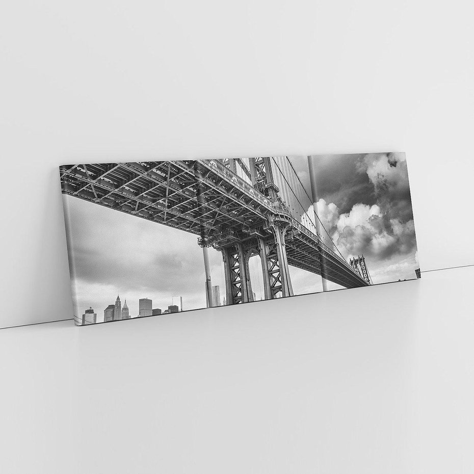 Obraz na płótnie 120x40 - Most nad nowojorską panoramą - most, Nowy York