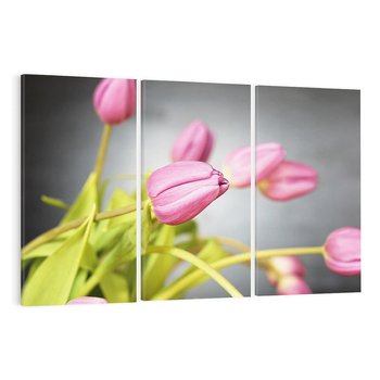 Obraz na płótnie 120x80 - Tulipanowy urok - tulipany, kwiat