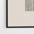 Obraz w ramie 70x100 - Przenikające Formy - nowoczesna sztuka, minimalizm - rama czarna