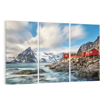 Obraz na płótnie 120x80 - Norweskie jezioro wśród gór - norwegia, jezioro