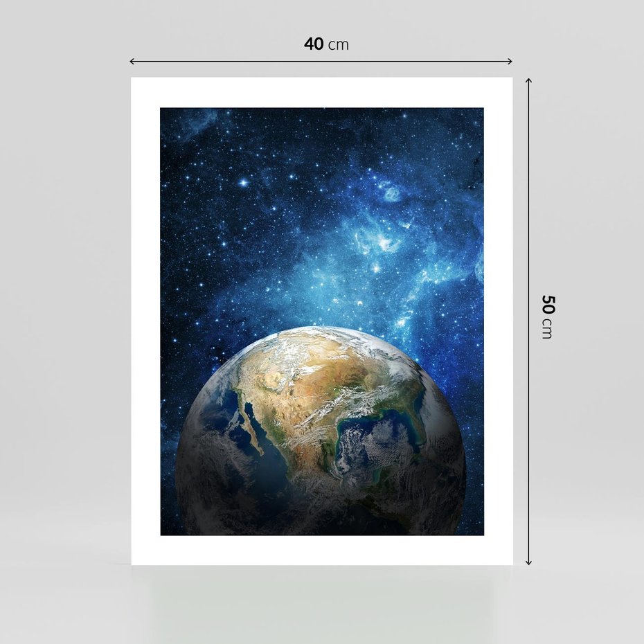Plakat bez ramy 40x50 - Kosmiczne Horyzonty - Ziemia, kosmos