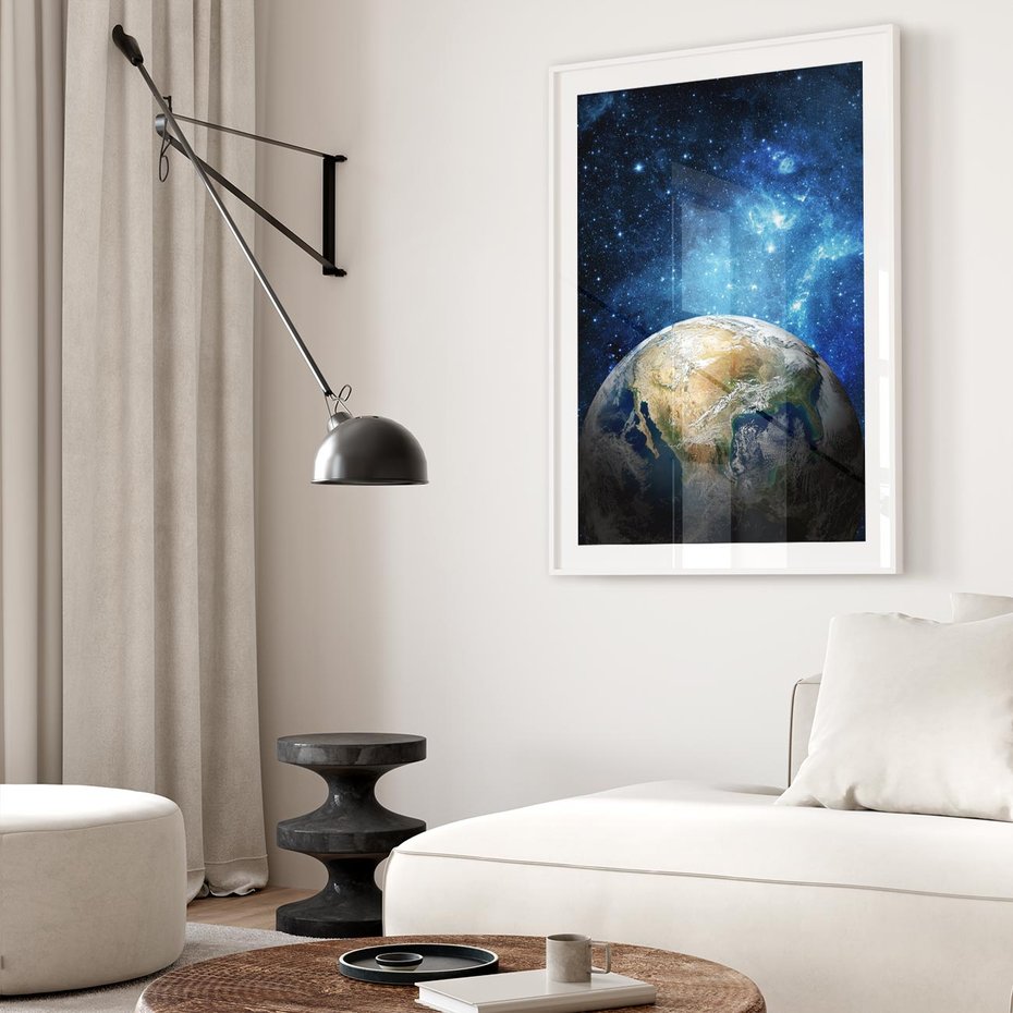 Plakat bez ramy 30x40 - Kosmiczne Horyzonty - Ziemia, kosmos