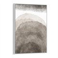 Obraz w ramie 50x70 - Przenikające Kształty - rozmyte cienie, abstrakcja - rama biała
