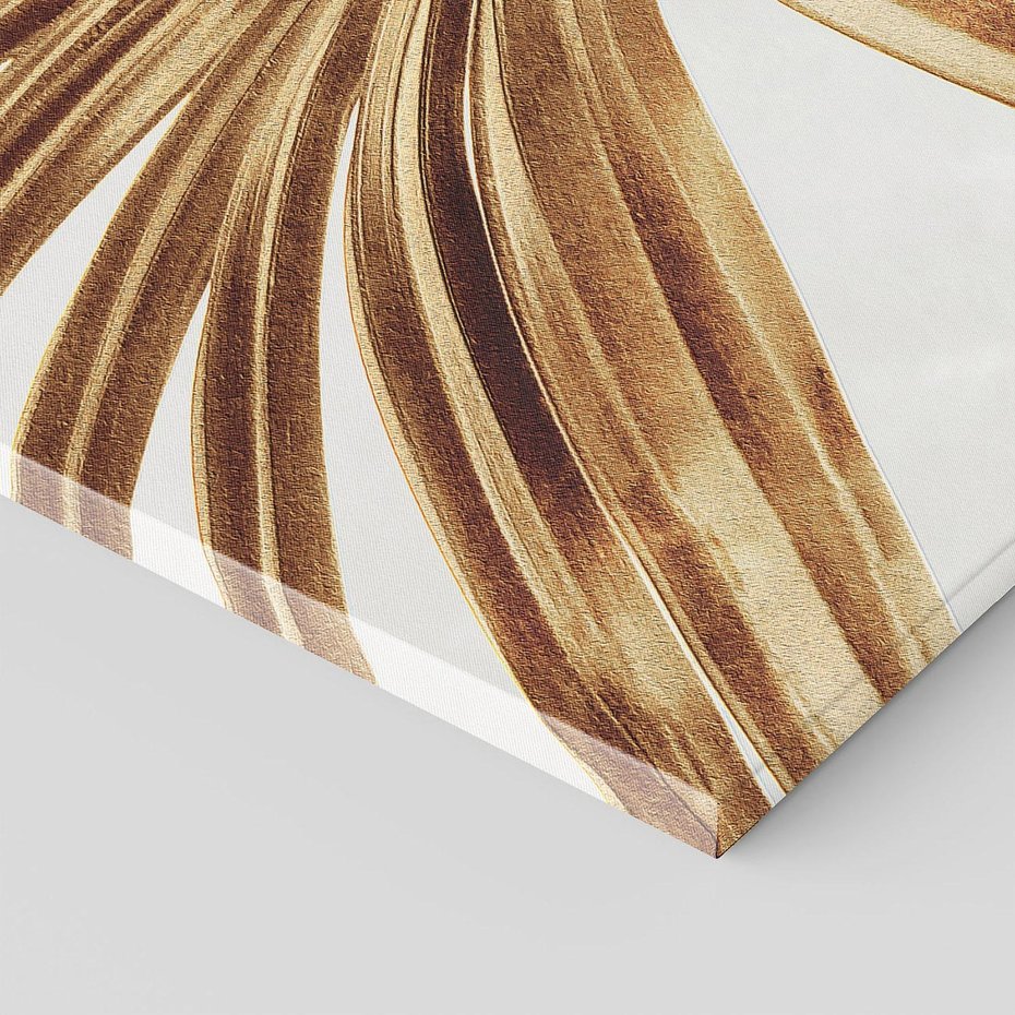 Obraz na płótnie 50x70 - Egzotyczny Blask - złote, liście