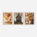 Zestaw obrazy w ramie 40x50 galeria - Jesień, w, mieście - rama drewno