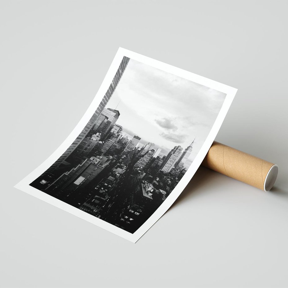 Plakat bez ramy 21x30 - Wibracje Miejskiego Życia - miasto, wieżowce