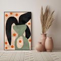 Obraz w ramie 50x70 - Impresje Boho - abstrakcyjny obraz, plakat - rama czarna