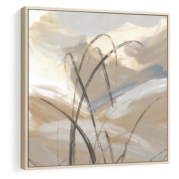 Obraz w ramie 50x50 - Nowoczesne Odbicia - akwarela, obraz - rama drewno