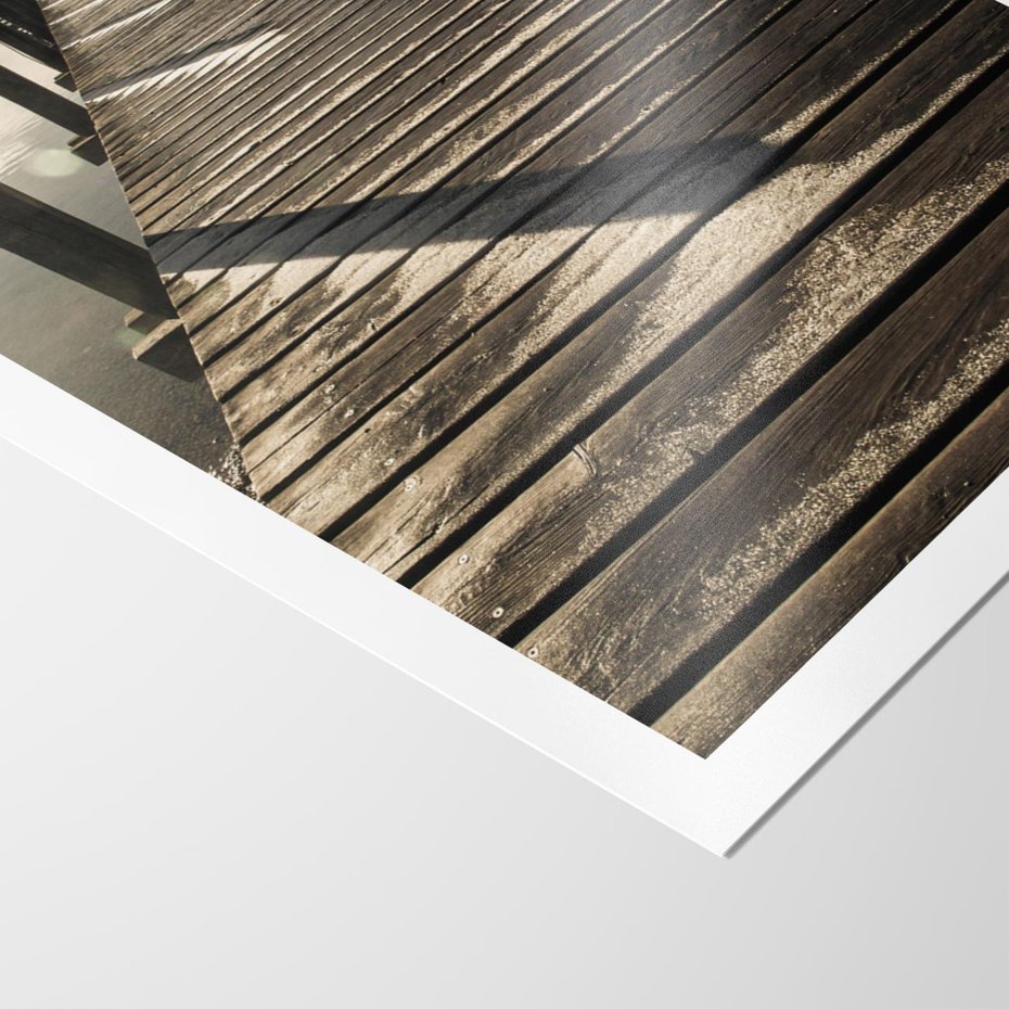 Plakat bez ramy 40x50 - Pomost nad jeziorem - pomost, jezioro