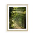 Plakat w ramie 40x50 - harmonia natury - las, drzewa - rama drewno