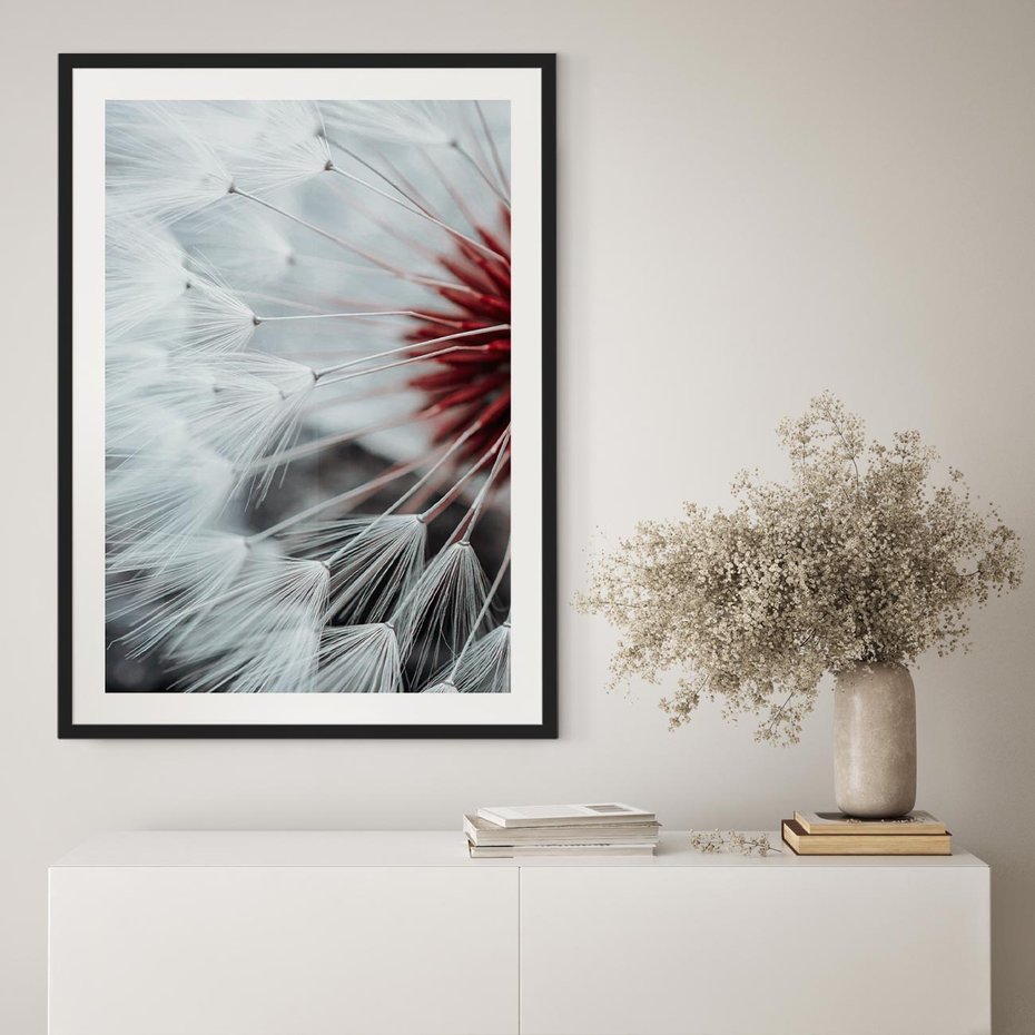 Plakat bez ramy 40x50 - Makro Magii Natury - dmuchawiec, zbliżenie makro