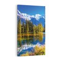 Obraz na płótnie 50x70 - Górskie piękno - góry, jezioro