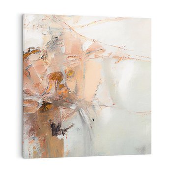 Obraz na płótnie 30x30 - Taniec księżycowego pyłu - abstrakcja, tekstury farb