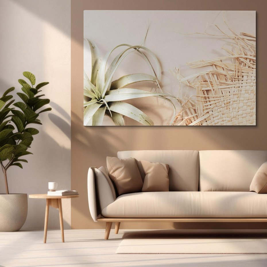 Obraz na płótnie 100x70 - Boho urok suchych liści - suche, liście