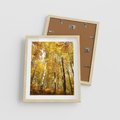 Plakat w ramie 40x50 - Jesienny Las - Kolorowa Paleta Natury - jesień, drzewa - rama drewno