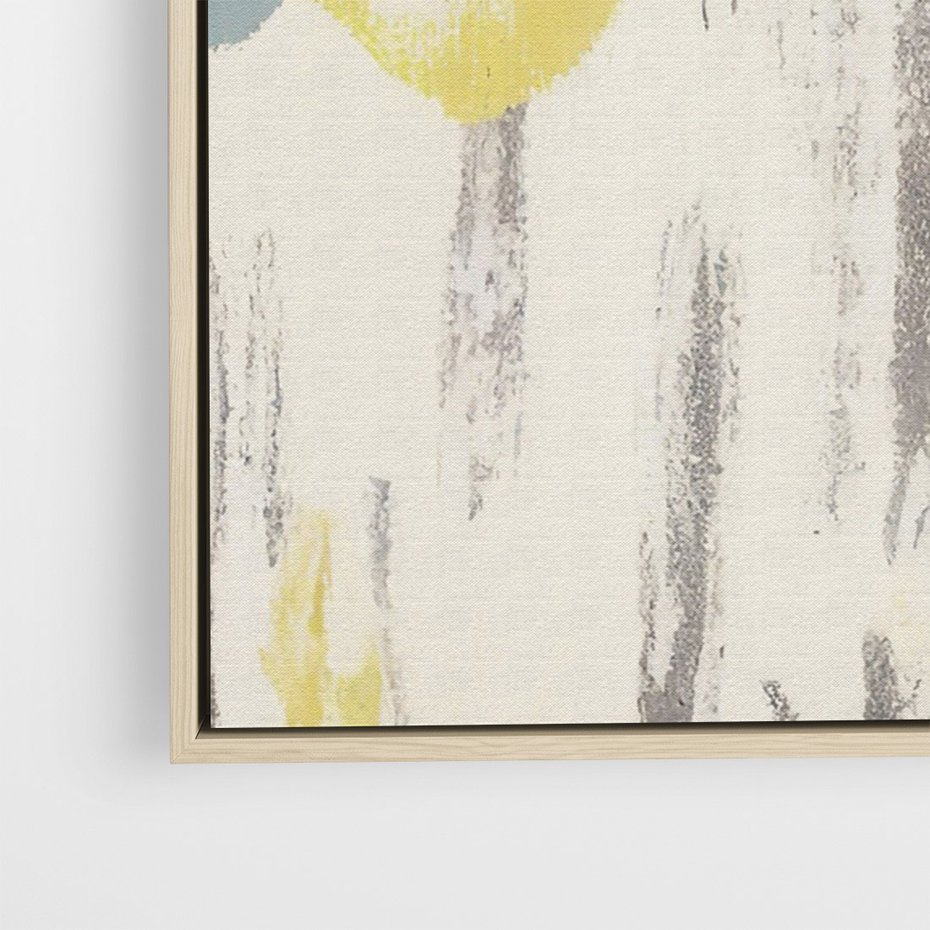 Obraz w ramie 80x120 - Kwiatowe Impresje - malowane duże kwiaty, kolory żółty - rama drewno