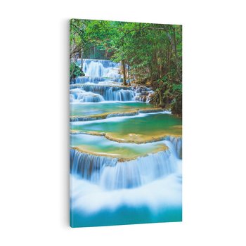 Obraz na płótnie 80x120 - Magia tajlandzkich wodospadów - wodospady, Tajlandia