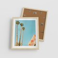 Plakat w ramie 40x50 - Letnie Marzenia - palmy, na tle nieba - rama drewno