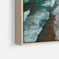 Obraz w ramie 50x70 - Z Lotu Ptaka - fotografia, plaża - rama drewno