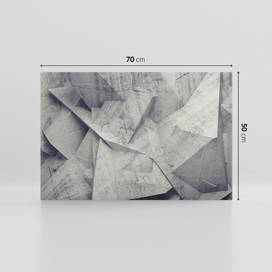 Obraz na płótnie 70x50 - Architektura w trójwymiarowym wymiarze - architektura, 3D