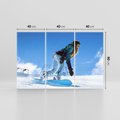 Obraz na płótnie 120x80 - Snowboard na zimowych zboczach - snowboard, zima