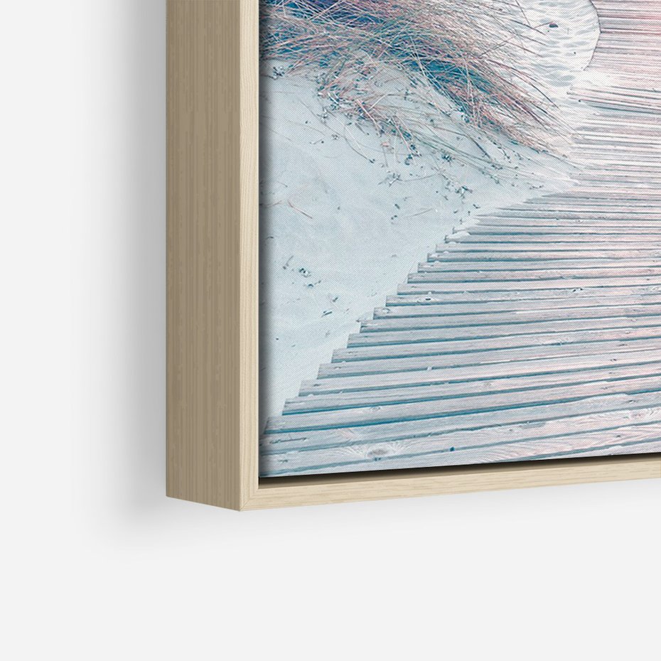 Obraz w ramie 50x70 - Magia Zachodu Słońca - fotografia, stonowane kolory - rama drewno