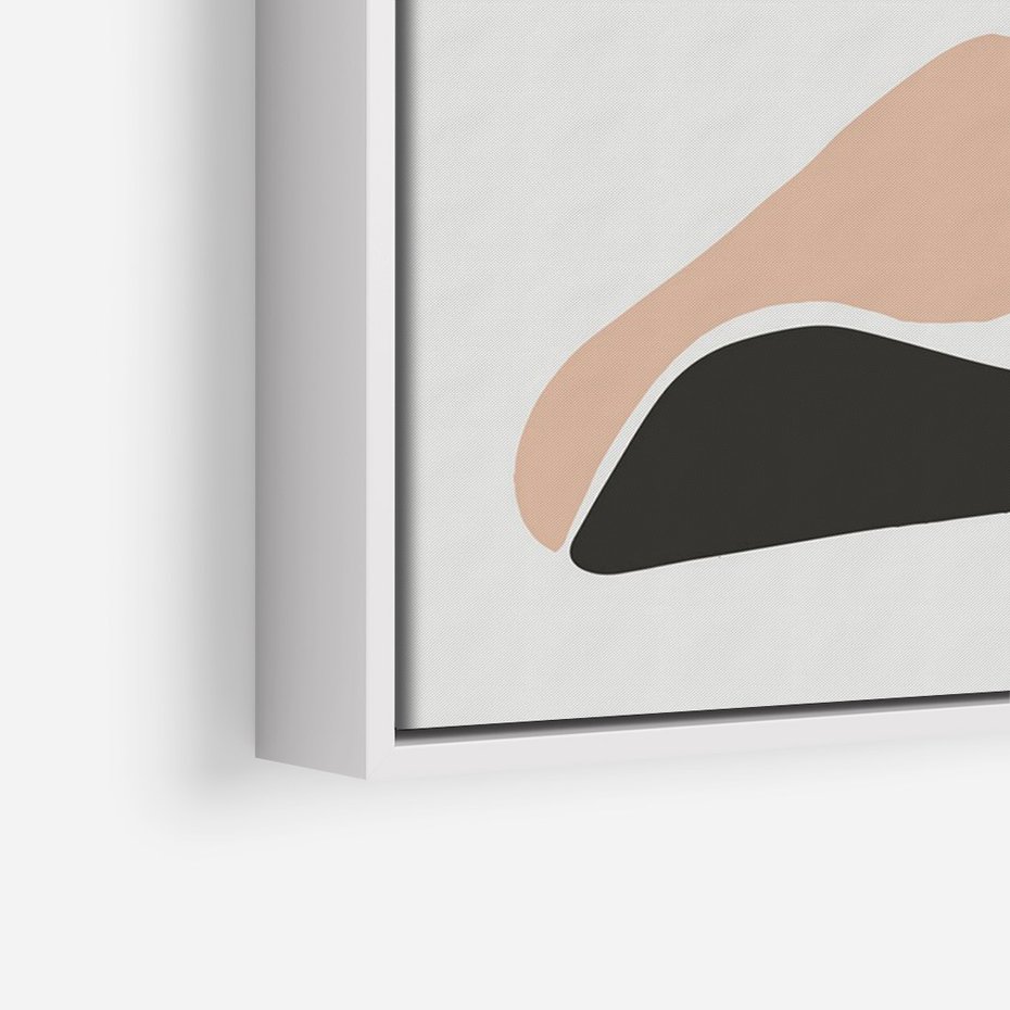 Obraz w ramie 70x100 - Widok Abstrakcyjny - abstrakcyjny obraz, minimalizm - rama biała