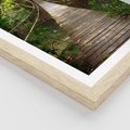 Plakat w ramie 40x50 - Przez Dżunglę - most, linowy - rama drewno