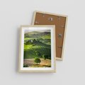 Plakat w ramie 30x40 - Pejzaż Widoczek - widoczek, pejzaż - rama drewno