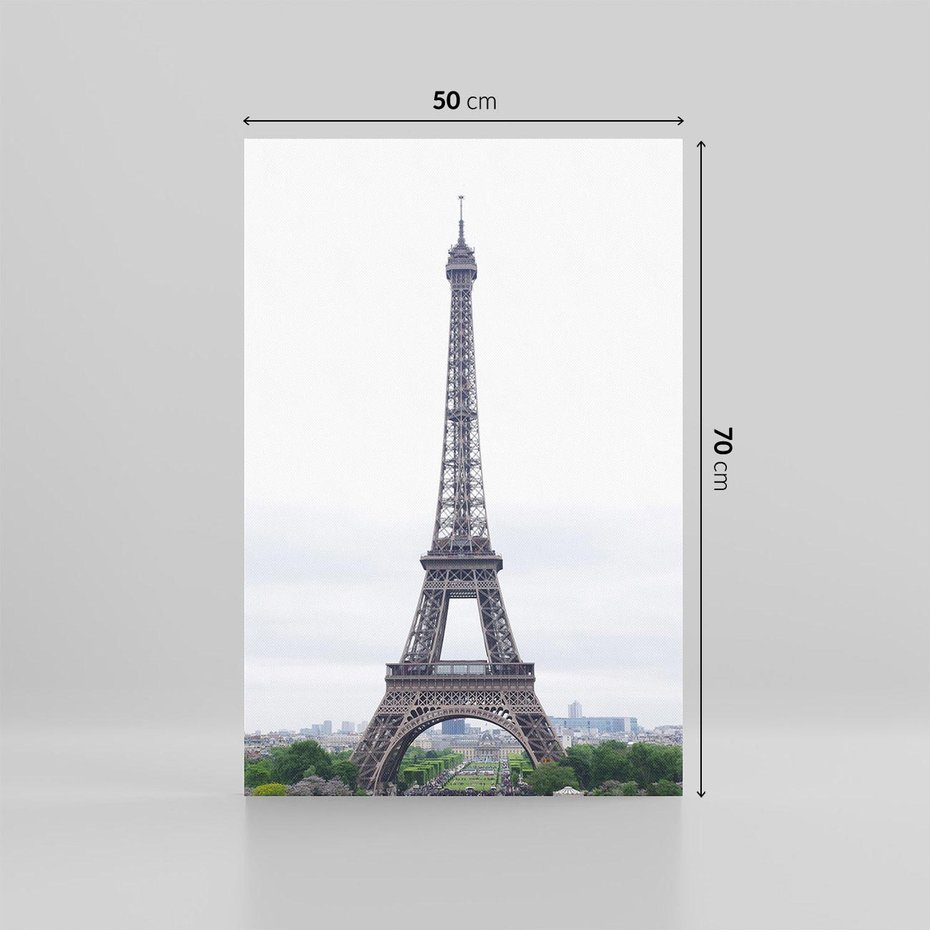 Obraz na płótnie 50x70 - Eiffla w mglistym świetle - Eiffla, Paryż
