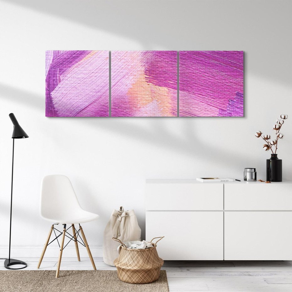 Obraz na płótnie 120x40 - Abstrakcyjna gra kolorów - abstrakcja, akwarela