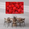 Obraz na płótnie 70x50 - "Maliny - Owocowy Raj - maliny, owoce