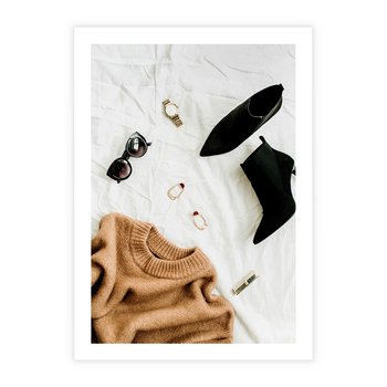 Plakat bez ramy 30x40 - Styl i Klasyka - modowa fotografia, sweter