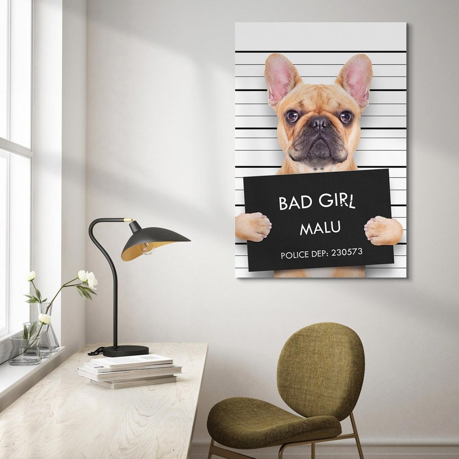 Obraz na płótnie 80x120 - przyjaciel na zawsze - pies, piesek