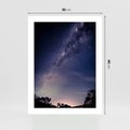 Plakat bez ramy 30x40 - Gwiaździste Ujęcie - gwiaździste niebo, noc