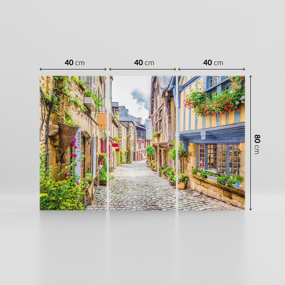 Obraz na płótnie 120x80 - Uliczka w mieście: włoska atmosfera - uliczka, miasto