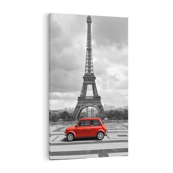 Obraz na płótnie 70x100 - Paryż z wieżą Eiffla w tle - Paryż, Eiffla