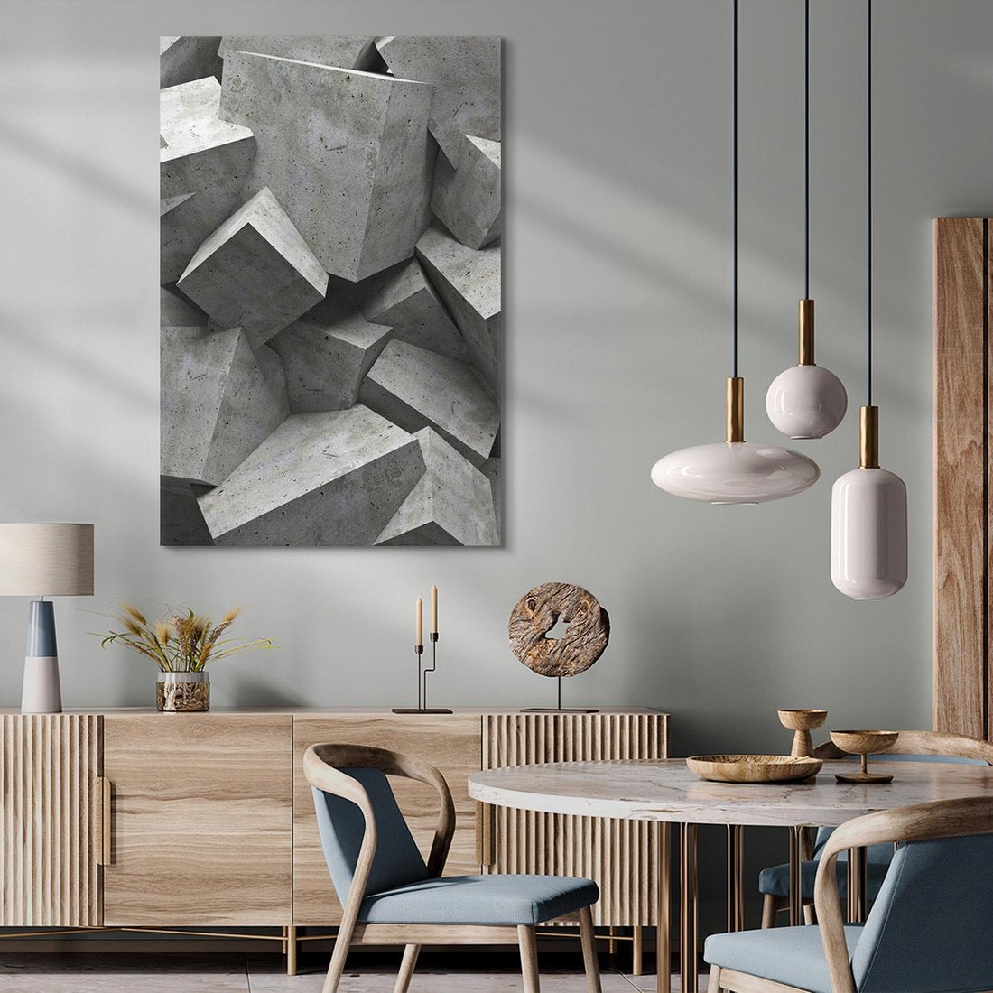 Obraz na płótnie 80x120 - Abstrakcja w Trzech Wymiarach - 3D, abstrakcja