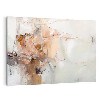 Obraz na płótnie 70x50 - Taniec księżycowego pyłu - abstrakcja, tekstury farb