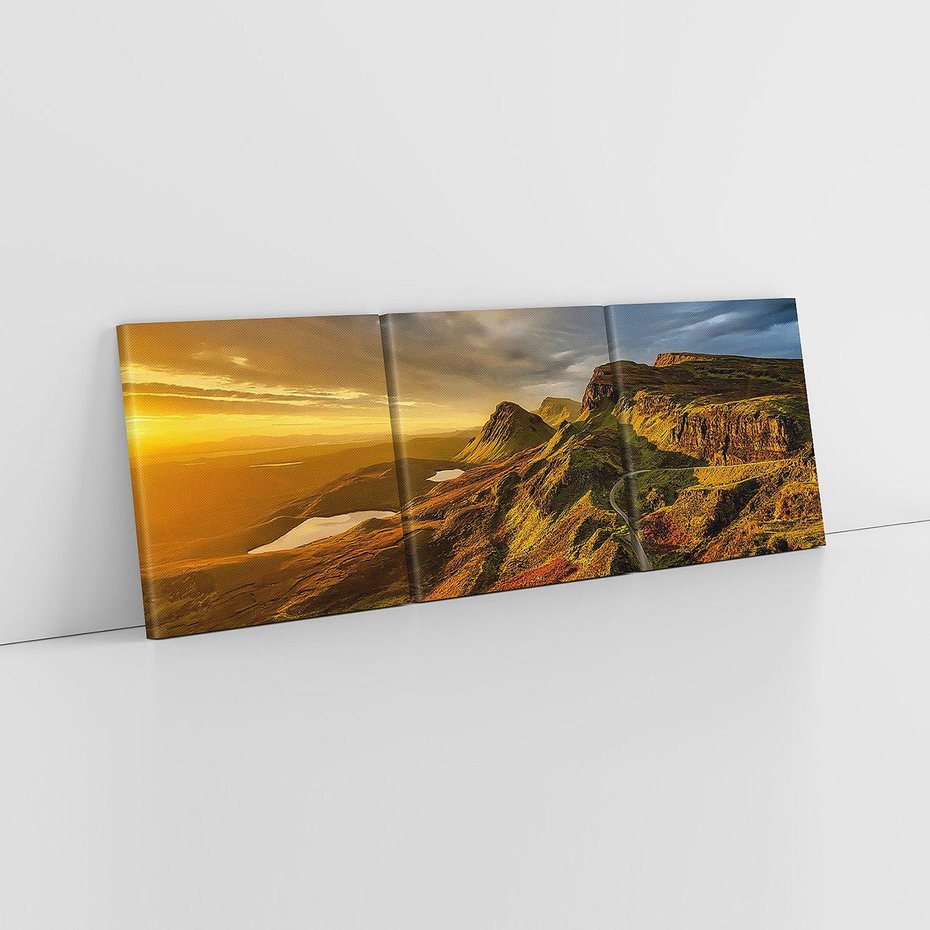 Obraz na płótnie 90x30 - Malownicza panorama górskich skał - góry, skały