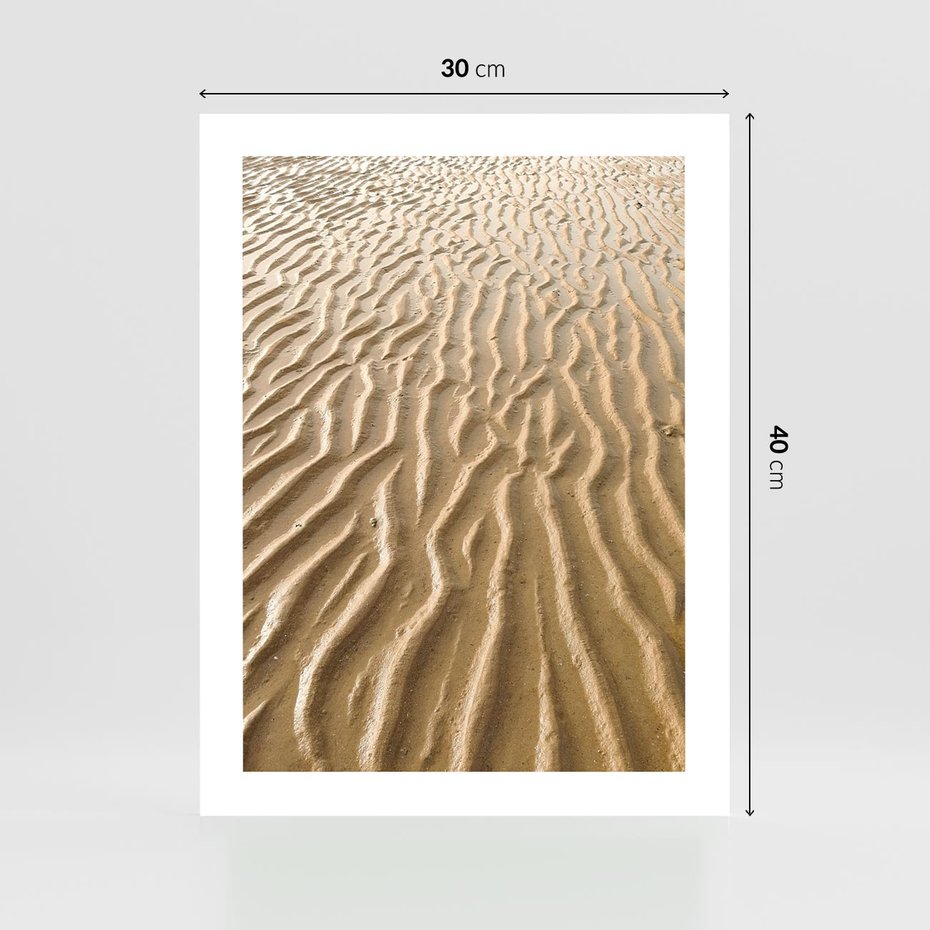 Plakat bez ramy 30x40 - Piasek i Nieskończoność - pustynia, piasek