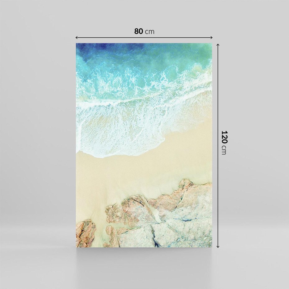 Obraz na płótnie 80x120 - Turkusowe Skrzydła - morze, plaża