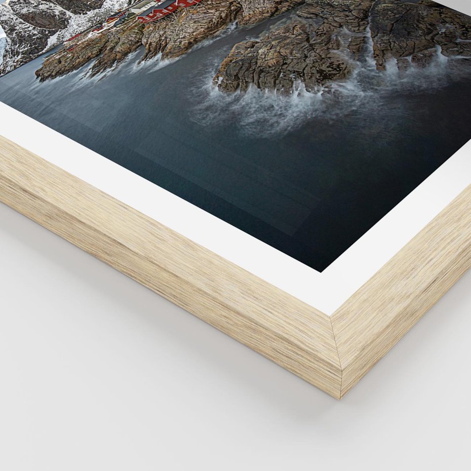 Plakat w ramie 40x50 - Skandynawia - górska odsłona - Skandynawia, góry - rama drewno