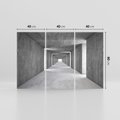 Obraz na płótnie 120x80 - Abstrakcyjna głębia - 3D, tunel